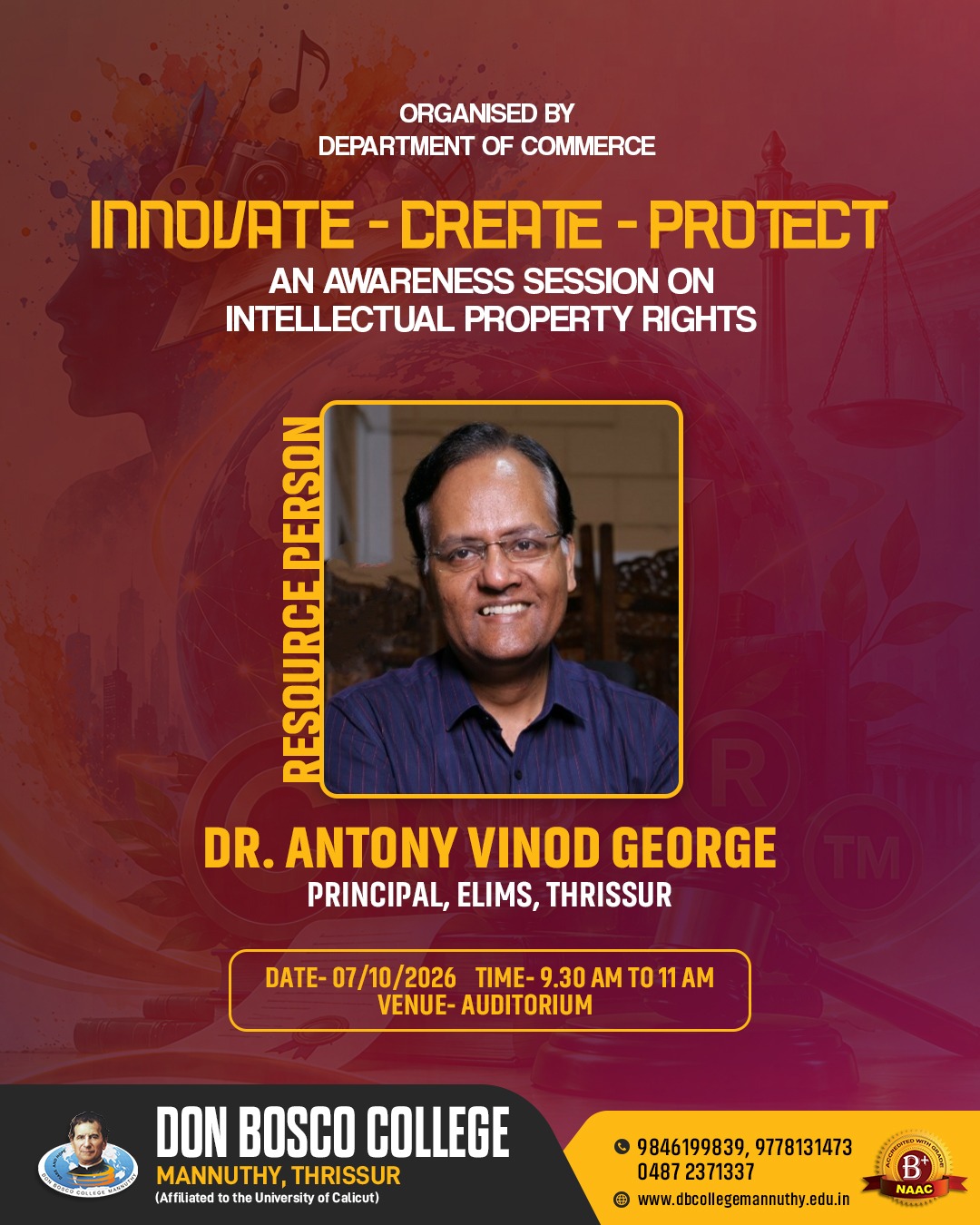 Intellectual Property Rights and Innovation: An Awareness Session