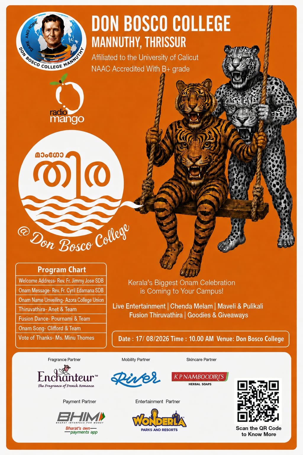 THIRA 2026 – A Grand Onam Celebration Presented by Radio Mango at Don Bosco College Mannuthy